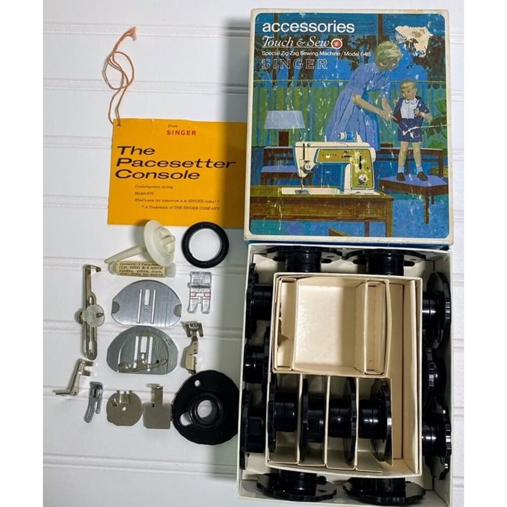 Singer Touch & Sew Accessories Zig Zag Sewing Machine Model 648 Part 1711 VTG